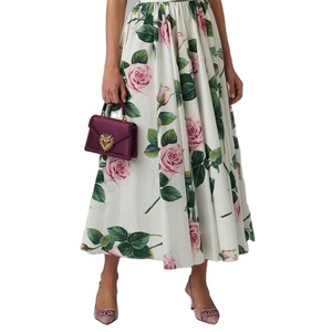 Nuovi <span class=keywords><strong>vestiti</strong></span> donna abbigliamento moda all'ingrosso <span class=keywords><strong>eleganti</strong></span> abiti Casual floreali con spalle scoperte abiti <span class=keywords><strong>Midi</strong></span> senza maniche - Product Image 3