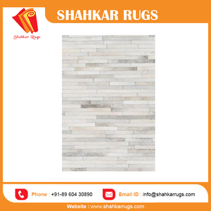 Alfombras antideslizantes de cuero de vaca de diseño moderno, alfombrillas suaves de cuero Natural de alta calidad con etiqueta privada - Product Image 4