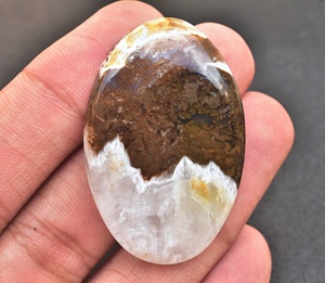 Scheelite Cabochon พลอยสีฟ้าแบบตุรกี,พลอยสีฟ้าคุณภาพสูงลายลูกไม้สีฟ้า Rhodochrosite - Product Image 1