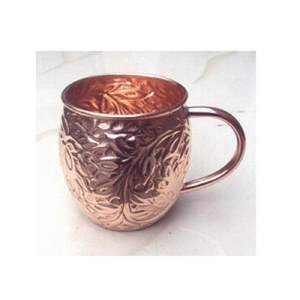 Mug à boire en cuivre au design moderne, gravé à la main, mug à mule, mug à café et à bière à prix raisonnable - Product Image 2