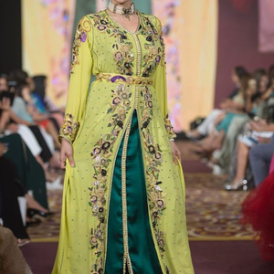 ---- DESIGNER--NEW---STYLISH---CAFTAN-Robe --- BELLE -- Embelli travail-POUR-FÊTE-USURE et De Mariage-2021... - Product Image 1