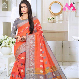 Sarees Seda Fiesta Desgaste Indio Último Diseñador Mujeres Desgaste Sari con Blusa Japón Satén Crape Seda Telas Suaves Impresión Digital Sari Prenda - Product Image 1
