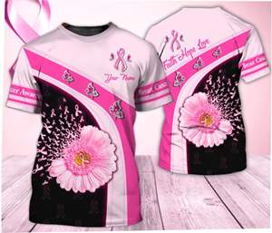 เสื้อมะเร็งเต้านมซอฟท์บอลที่กำหนดเอง - Product Image 1