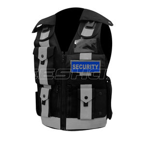 เสื้อแจ็กเก็ตโพลีเอสเตอร์สะท้อนแสงชุดนิรภัยมีซิปปิดปรับแต่งโลโก้ได้กันน้ำมีไฟ LED - Product Image 1