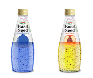 Certifié ISO Prix de gros 290ml Bouteille en verre Fournisseur de boissons aux graines de basilic du Vietnam Fournisseur de boissons en purée avec échantillon gratuit - Product Image 6