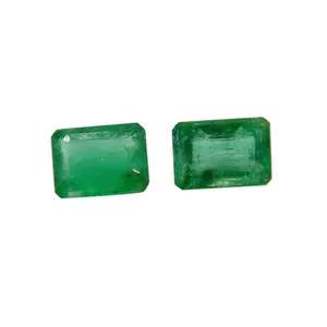 Christmas Sale Precious Gemstone Non-Treated Emerald Cut Gemstone As Per Require Hole Diameter At No Extra Cost