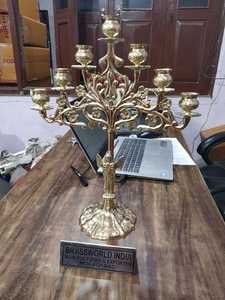 Candelabro de latón de 12 pulgadas para iglesia, suministros de Iglesia, Brassworld, India - Product Image 4