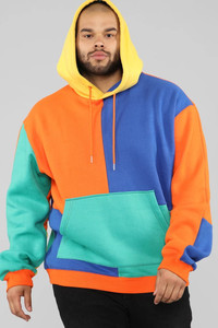 Sweat à capuche deux tons unisexe, vente en gros, mode personnalisée, - Product Image 3