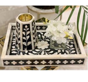 Beautiful Elegant Bakhoor Burner Mother Pearl Inlaid Holder Set Tray Incense Arabic Religious New Design Medkhan - Product Image 5