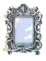 Cadre photo design antique fait à la main bel artisanat en métal pour la décoration de la maison avec technique polie
