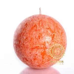 Supplier of Superior Quality Handmade Orange Palm Wax Candles