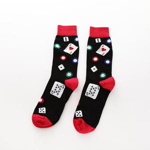 Chaussettes en coton avec logo personnalisé pour homme, chaussettes drôles et colorées de haute qualité, vente en gros, - Product Image 6