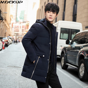 Manteau d'hiver personnalisé pour hommes style de la rue Veste bouffante portable pour les sports de plein air Veste en duvet longue de bonne qualité pour plus de chaleur - Product Image 4