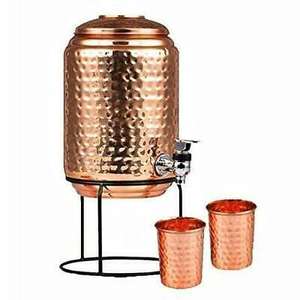 Copper Printed Copper <b>Water</b> <b>Cooler</b> Multi <b>Cooler</b> with Stand Fashionable Trending Design New Arrivals - Product Image 1