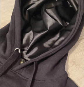 AZBAA INDUSTRIES Mens Plain Sudaderas con capucha en blanco con capucha de satén - Product Image 1