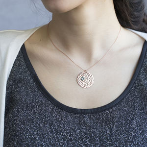 Pendentif breloque carré en or et argent Sterling 925, fait à la main, Simple et moderne, nouveau Design, vente en gros - Product Image 2