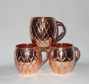 Tazas de cobre de 16 Oz para fiesta de boda, mula de Moscú, taza de cobre probada pura segura para comida, 100% - Product Image 5