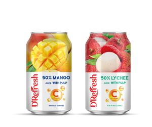 OEM ODM 330ML NAWON น้ําผลไม้ผสมเยื่อกระดาษ 50% วิตามินซีเสริมพลังสดบีบและฆ่าเชื้อขายส่งราคาถูก - Product Image 2