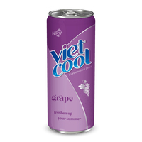 Vietnam Groothandel Leverancier Bulk Kopen Nieuw Product 250Ml Blikje Koolzuurhoudend Water Met Perziksmaak Frisdrank Van Vietnam Productie