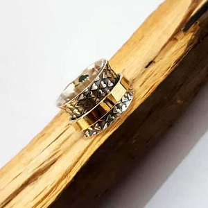 Mediation Design High Quality <b>Spinner</b> Handmade <b>Ring</b> 925 Sterling Silver Jewelry Wholesale Factory Price - Product Image 2
