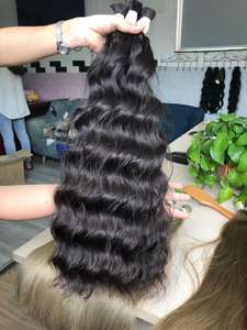 Extensions de cheveux humains vierges vietnamiens de qualité supérieure, Remy, lisses, super double drawn, en vrac, toutes couleurs, sans perte de cheveux, Ivirgo Hair - Product Image 4