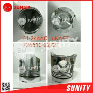 Juego de pistones 6HA-ET de aleación de aluminio TAIWAN SUNITY para pieza de máquina de tracción Yanmar - Product Image 4