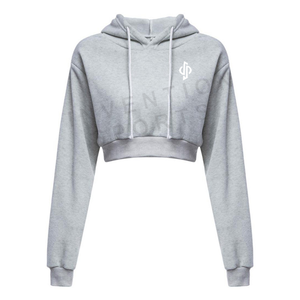 เสื้อครอปผู้หญิงมีฮู๊ด,เสื้อครอปคอตตอน - Product Image 4