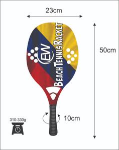 Raquetas de Tenis Playa y Palas de Pádel Personalizadas con Fibra de Carbono y Vidrio, Cara de 20 mm, Peso de 310-330 g, Logotipos y Colores Personalizados - Product Image 3