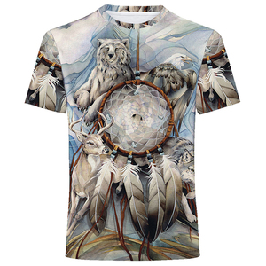 Camiseta de sublimación de poliéster con diseño impreso personalizado para hombre, camisa de manga corta en blanco 100% de algodón, sublimada, venta al por mayor - Product Image 5