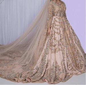 Impresionante vestido de novia caftán marroquí 2025 bordado pesado fiesta nupcial tradicional vestido de diseñador étnico - Product Image 1