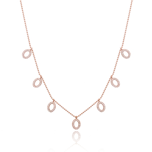 Collar de coctelera de piedra de circón, colgante de Plata de Ley 925 con diseño Oval hueco minimalista, hecho a mano, turco, venta al por mayor - Product Image 1