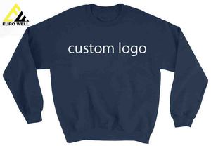 Recién llegado, sudaderas personalizadas, ropa deportiva pesada GSM, Jersey de algodón para hombre, sudadera sin capucha - Product Image 2
