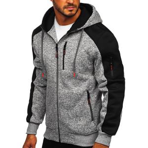 Custom Winter Digital Printing Men's Zipper-Up Fleece <b>Hoodie</b>-<b>Plain</b> Design High Quality - Product Image 6