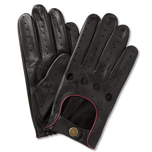 Meilleur prix gants de conduite en cuir de chèvre grainé rouge anti-dérapant et écran tactile travail de sécurité taille de couleur personnalisée pour hommes femmes - Product Image 4