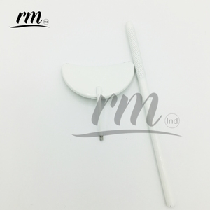 High Quality Professional White Half Moon Lash Extension <b>Mirror</b> Stainless Steel Eyelash Application Accessories for <b>Makeup</b> Tool - Product Image 4