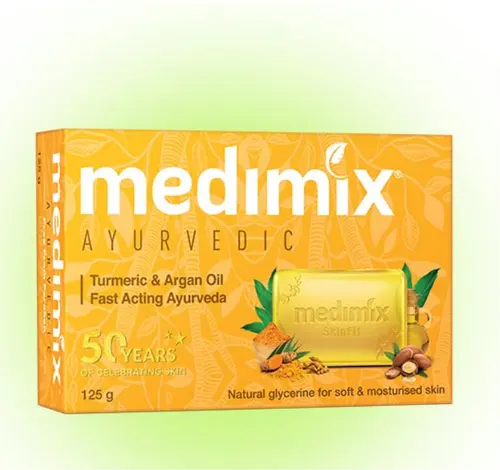 Medimixアーユルヴェーダターメリック & アルガンオイル入浴バー手作り石鹸とトイレタリー