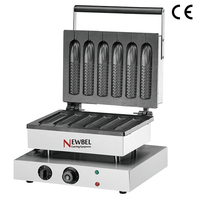 Gaufrier électrique HF-229 w, 6 pièces/assiettes, Mini Machine à gaufres de poisson, pour modèle, de qualité supérieure