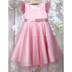 Made in Vietnam - Wholesale Baby Clothes Pink Soft Lace Outfit Sleeveless Baby Girls Dress Designs - Product Image 5