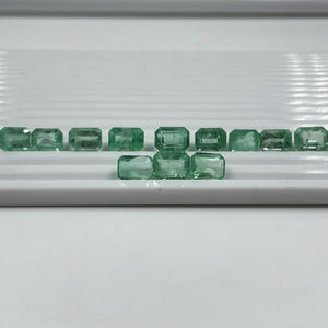 อัญมณีรูปแปดเหลี่ยมและมรกตหลวมจากธรรมชาติ100% พลอย43.85กะรัต13ชิ้น - Product Image 1