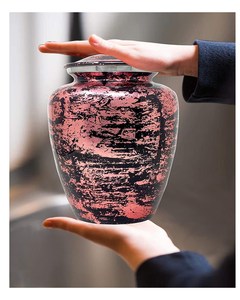 SOULURNS โกศบรรจุอัฐิแบบแฮนด์เมดสไตล์อเมริกัน สีโรสโกลด์ประกายระยิบระยับ สำหรับบรรจุอัฐิของมนุษย์ เหมาะสำหรับผู้ใหญ่ ML-RG - Product Image 4