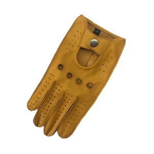 Venta al por mayor guantes de conducción de coche de cuero de piel de venado unisex con protección de Palma logotipo personalizado todas las estaciones fabricante de moda - Product Image 5