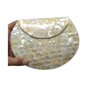Mosaic Indian Style Bohemian Messenger Bags Luxury Evening Metal Clutch Bags Women's Boho Wedding Handmade Purse Pearl Frame - Product Image 6
