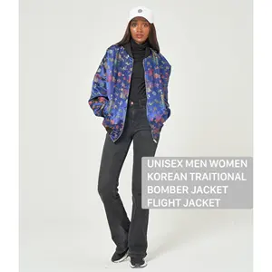 Unisex Men Women Korean Traditional Bomber jacket Flight Jacket Reversible 100% New Korea Hanbok