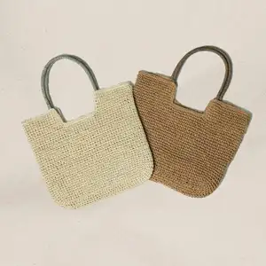 Straw Large <b>Boho</b> Tote <b>Bag</b>, Unique Hand Made Straw Woven <b>Bags</b> - Product Image 1
