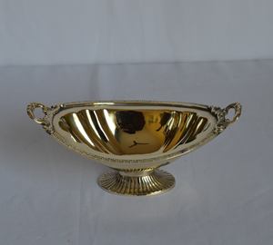 Plat de service ovale en laiton, plat en forme de bateau en laiton pour la vaisselle, utilisé sur le Design Royal, plat de Style moderne - Product Image 2