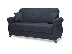 Sofá Cama con Estructura de Madera Maciza, Cómodo, Superventas, Estilo Europeo Moderno, Tres Plazas, Mecanismo Clic Clac, Almacenamiento, Sala de Estar - Product Image 3