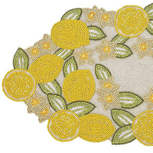 Kerajinan Tangan Manik-manik Dekoratif Meja Pelari Meja Rumah Pertanian Di Manik-manik Taplak Meja Pedesaan - Product Image 1