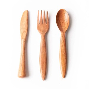 Cuillère de service en bois ustensile de cuisine spatule en bois de teck ensemble cuillère 6 pièces cuisson salade outils d'agitation spatule ustensiles de cuisine - Product Image 3