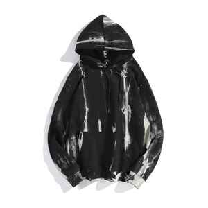 เสื้อฮู้ดพิมพ์ลายโลโก้ที่กำหนดเองขนาดต่ำเสื้อฮู้ดไร้เชือกเฮฟวี่เวทของฝรั่งเศษ - Product Image 1