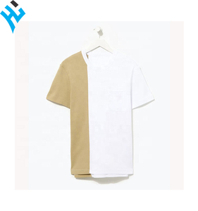 เสื้อยืดคอกลมแนวสตรีทบล็อกสีของผู้ชายเสื้อยืดคอกลมแนวสตรีทผ้าคอตตอน100% ออกแบบโลโก้ได้ตามต้องการ - Product Image 6